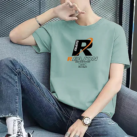 Men's Short Sleeve Cotton T-Shirt - Woodpecker Brand Trendy Summer Fashion Three-Quarter Sleeve Top - Casual Pure Cotton Bottoming Shirt