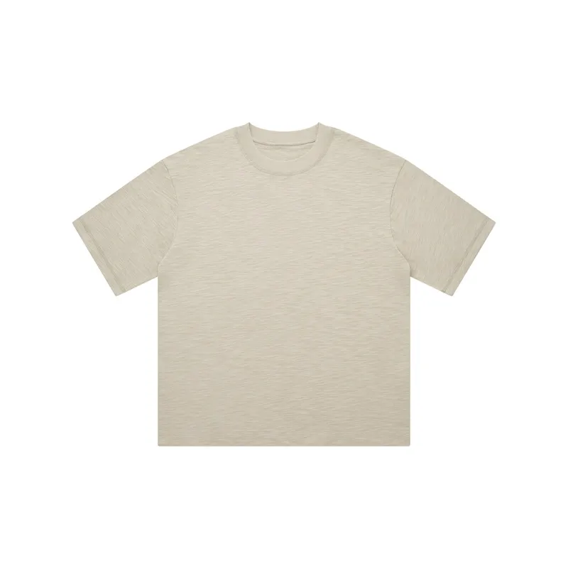 Men's Bamboo Cotton Short Sleeve T-Shirt - Loose Fit Summer Tee - Retro American Style - Breathable Lightweight Pure Color Top thumbnail 7