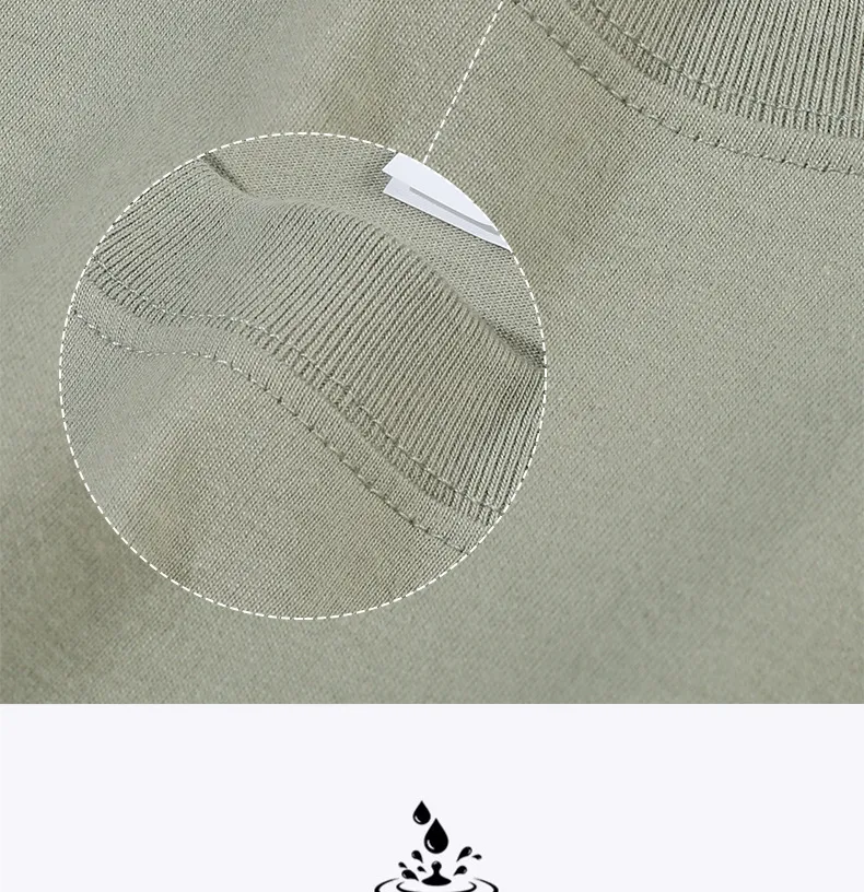 Men's Heavyweight Combed Cotton Long Sleeve T-Shirt, American Style Loose Fit Solid Color Undershirt, Autumn Winter Casual Top showcase 16