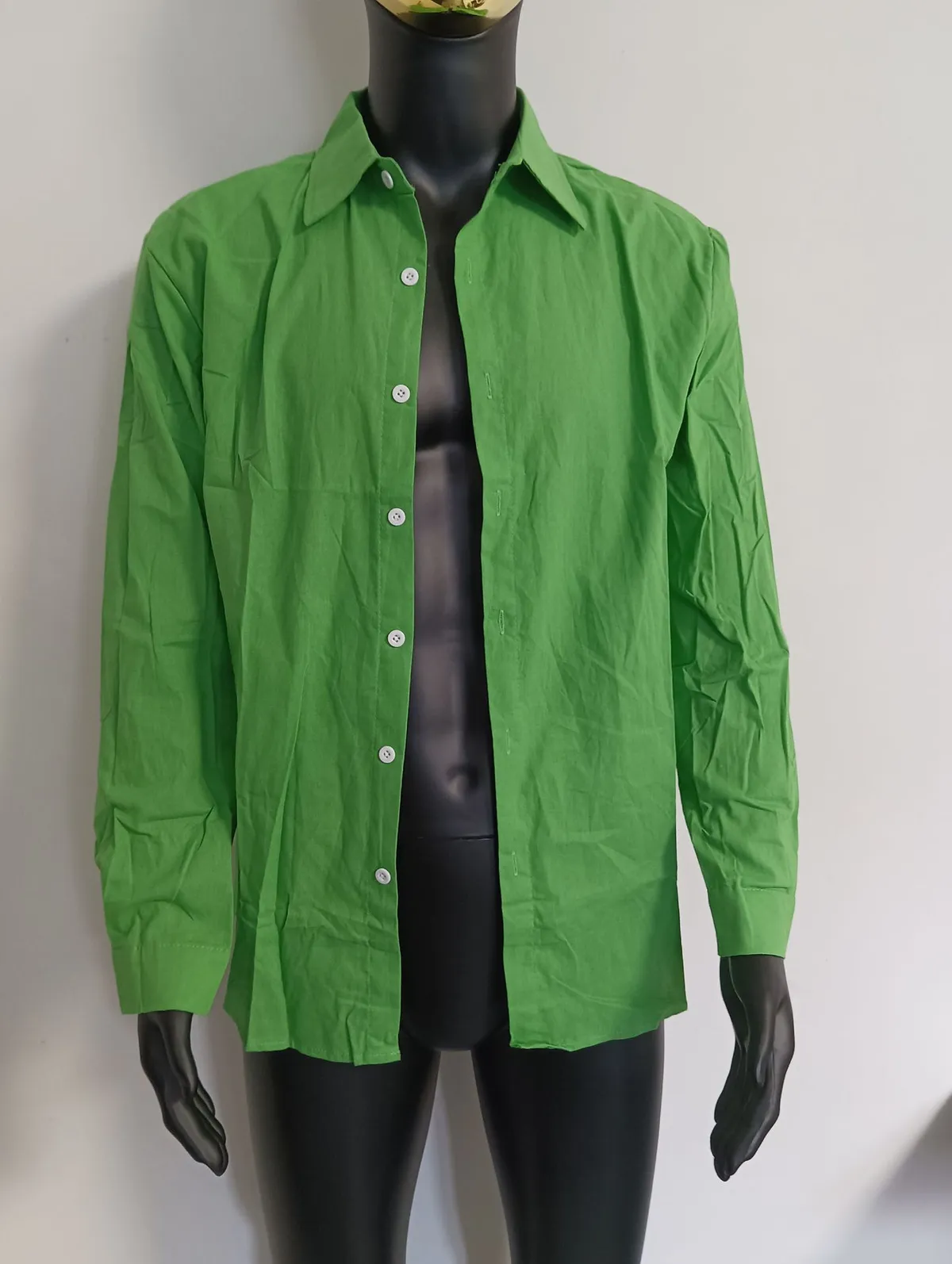 Men's Long Sleeve Cotton Shirt - Casual Business Style Solid Color Button Down Dress Shirt for Work, Everyday Wear, and Special Occasions showcase 5