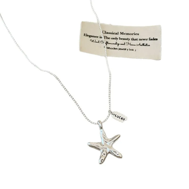 Starfish Shell Necklace for Women - Summer Holiday Fashion, Simple Elegant Clavicle Chain, Trendy Jewelry Gift for Her thumbnail 5