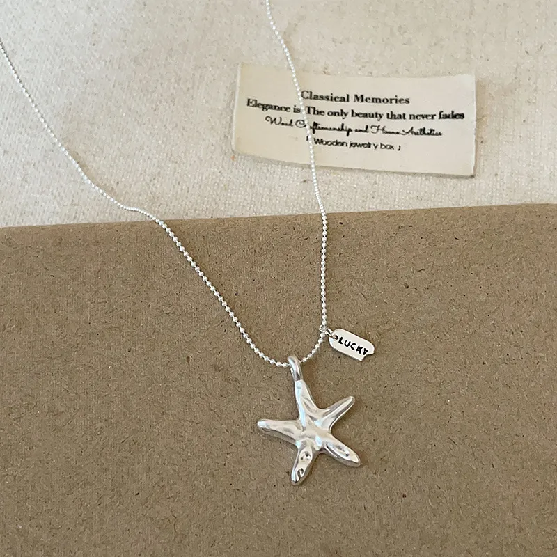 Starfish Shell Necklace for Women - Summer Holiday Fashion, Simple Elegant Clavicle Chain, Trendy Jewelry Gift for Her thumbnail 7