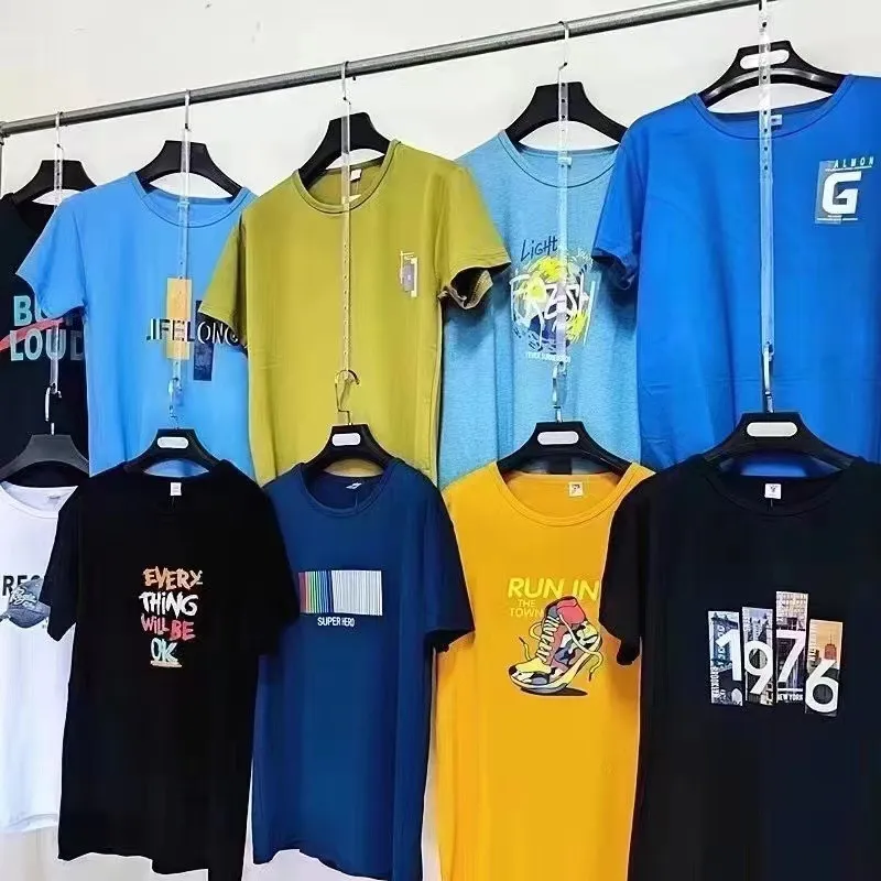 Men's Summer Cotton T-Shirt Wholesale Bulk Short Sleeve Crew Neck Tee Casual Basic Top for Men Foreign Trade thumbnail 6