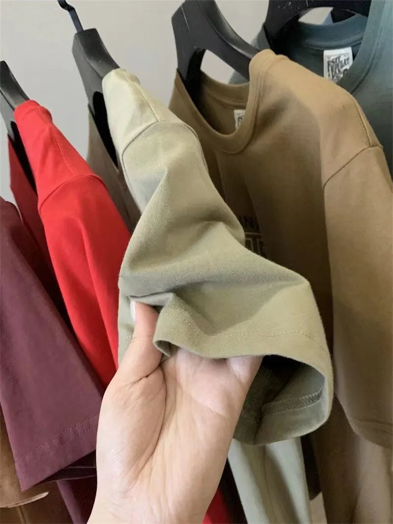 Men's Summer Cotton T-Shirt Wholesale Bulk Short Sleeve Crew Neck Tee Casual Basic Top for Men Foreign Trade showcase 13