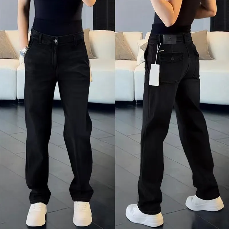 Men's Straight Leg Jeans Classic Fit Denim Pants Casual Trousers for Autumn Winter Fashion thumbnail 6