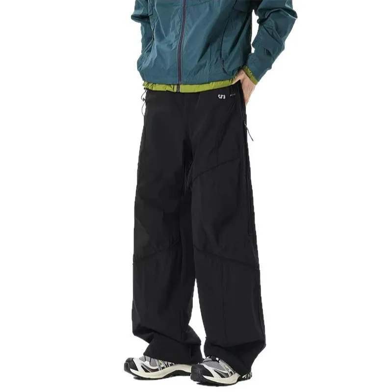 Men's Outdoor Workwear Pants - Quick Drying, Water Repellent, Mountaineering, Sports, Casual Trousers with Functional Side Chain for Spring thumbnail 5