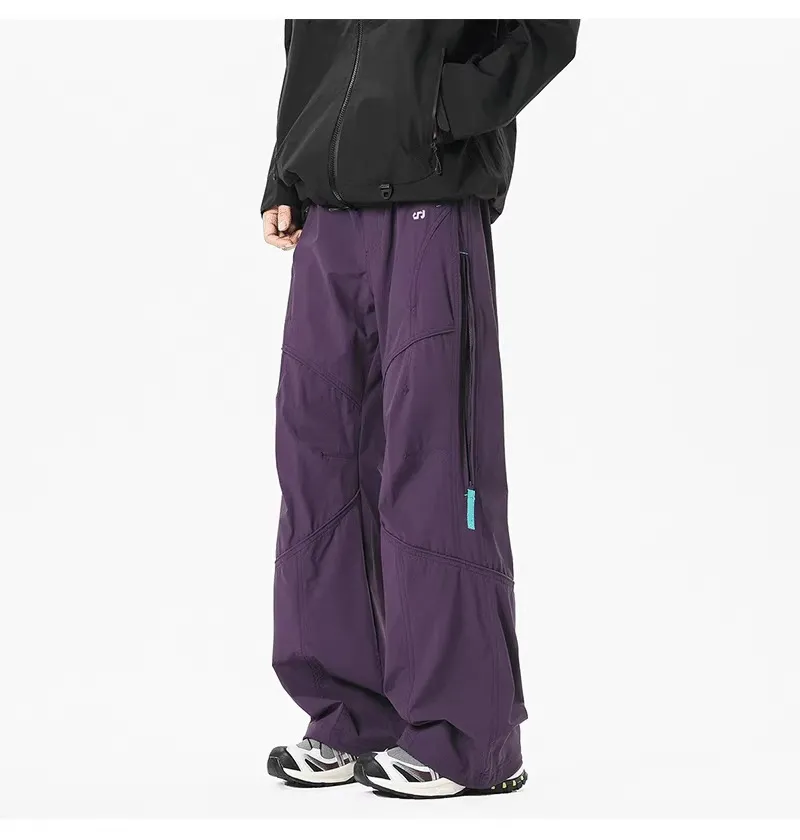 Men's Outdoor Workwear Pants - Quick Drying, Water Repellent, Mountaineering, Sports, Casual Trousers with Functional Side Chain for Spring showcase 12