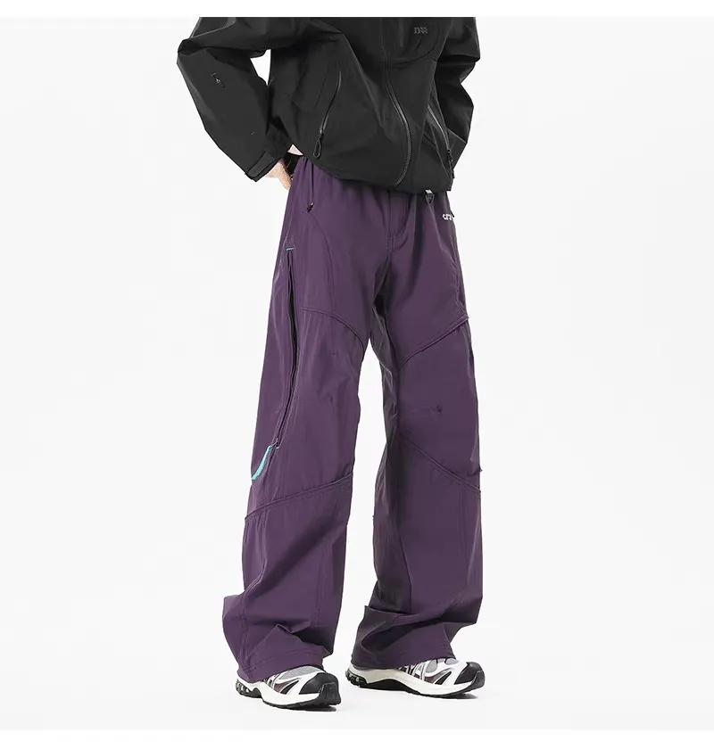 Men's Outdoor Workwear Pants - Quick Drying, Water Repellent, Mountaineering, Sports, Casual Trousers with Functional Side Chain for Spring showcase 14