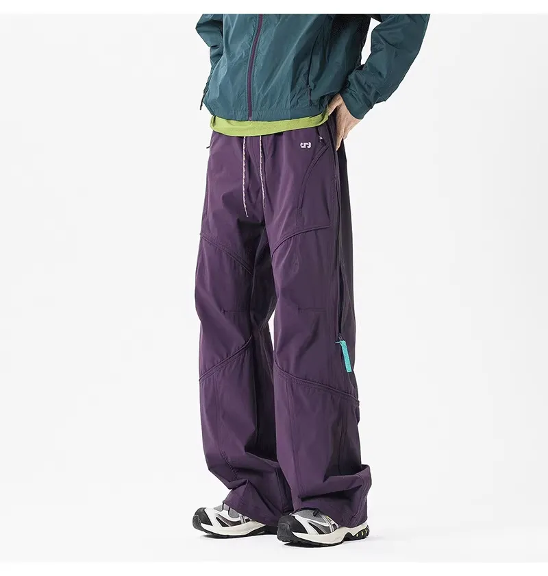 Men's Outdoor Workwear Pants - Quick Drying, Water Repellent, Mountaineering, Sports, Casual Trousers with Functional Side Chain for Spring showcase 6