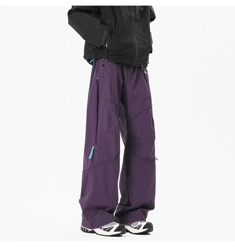 Men's Outdoor Workwear Pants - Quick Drying, Water Repellent, Mountaineering, Sports, Casual Trousers with Functional Side Chain for Spring showcase 15