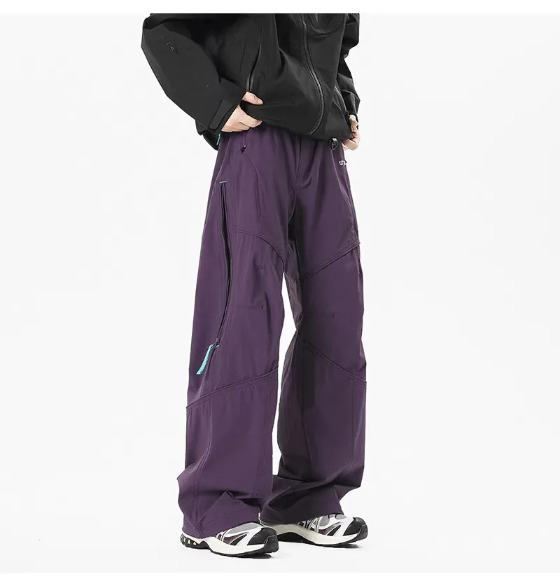 Men's Outdoor Workwear Pants - Quick Drying, Water Repellent, Mountaineering, Sports, Casual Trousers with Functional Side Chain for Spring showcase 13