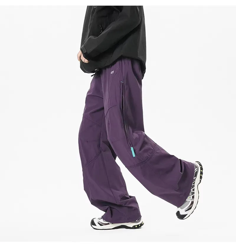 Men's Outdoor Workwear Pants - Quick Drying, Water Repellent, Mountaineering, Sports, Casual Trousers with Functional Side Chain for Spring showcase 16