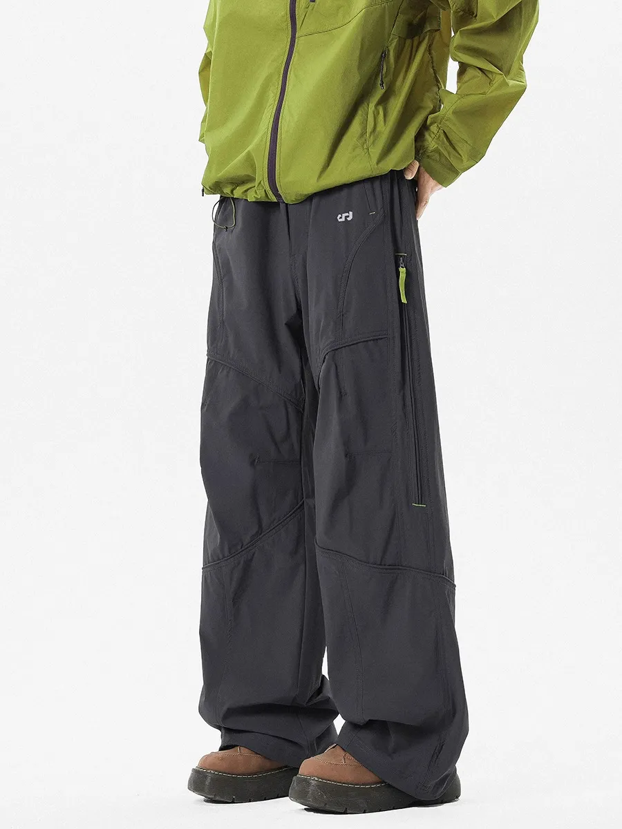 Men's Outdoor Workwear Pants - Quick Drying, Water Repellent, Mountaineering, Sports, Casual Trousers with Functional Side Chain for Spring thumbnail 6