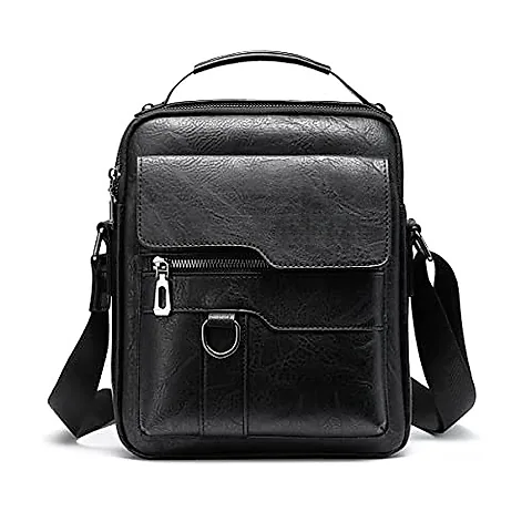 Men's Retro Business Crossbody Bag Fashion Trend Backpack Casual Versatile Shoulder Bag European American Style Messenger Bag for Work Travel