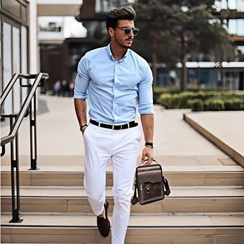 Men's Retro Business Crossbody Bag Fashion Trend Backpack Casual Versatile Shoulder Bag European American Style Messenger Bag for Work Travel showcase 17