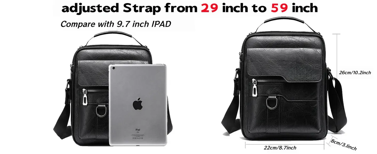 Men's Retro Business Crossbody Bag Fashion Trend Backpack Casual Versatile Shoulder Bag European American Style Messenger Bag for Work Travel showcase 10