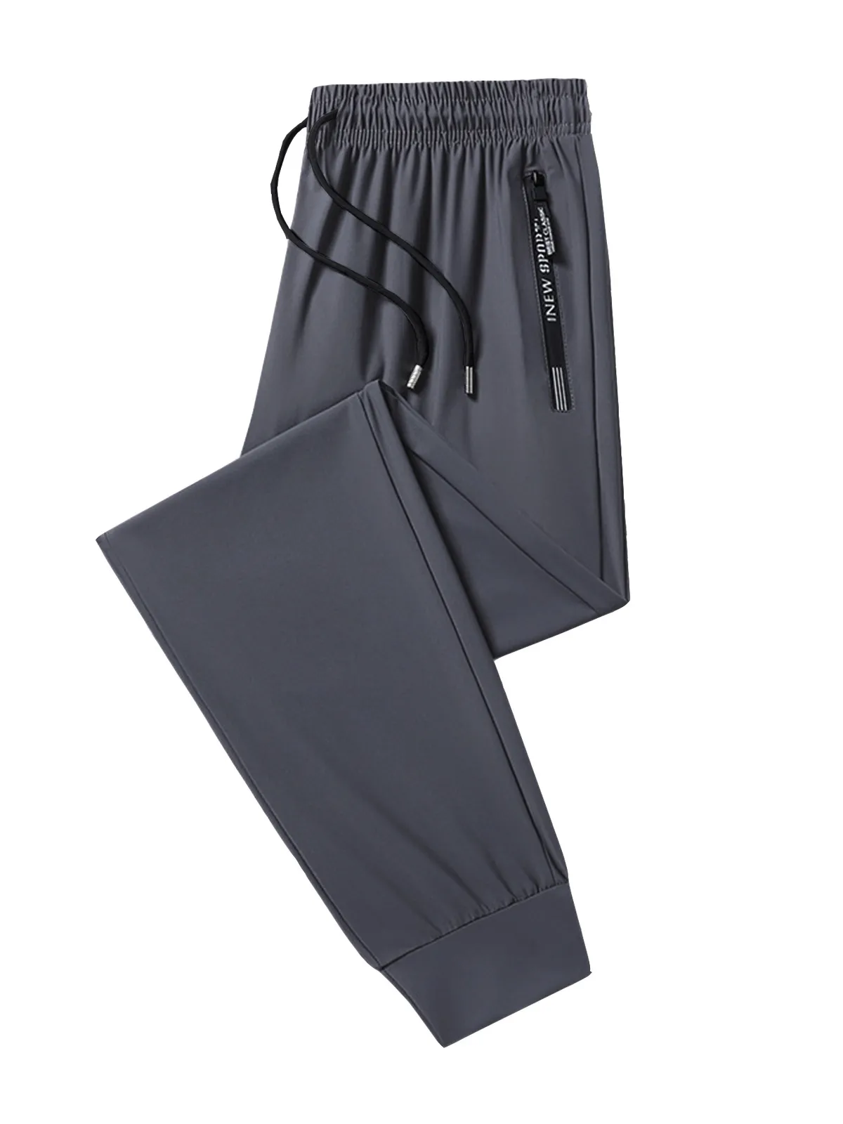 Men's Summer Lightweight Nylon Ice Silk Trousers - Breathable, Quick-Drying, Plus Size Casual Stretch Pants for Hot Weather showcase 14