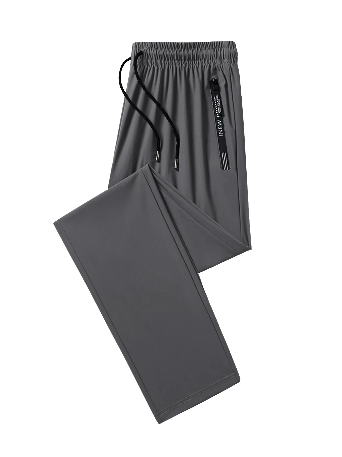 Men's Summer Lightweight Nylon Ice Silk Trousers - Breathable, Quick-Drying, Plus Size Casual Stretch Pants for Hot Weather thumbnail 8