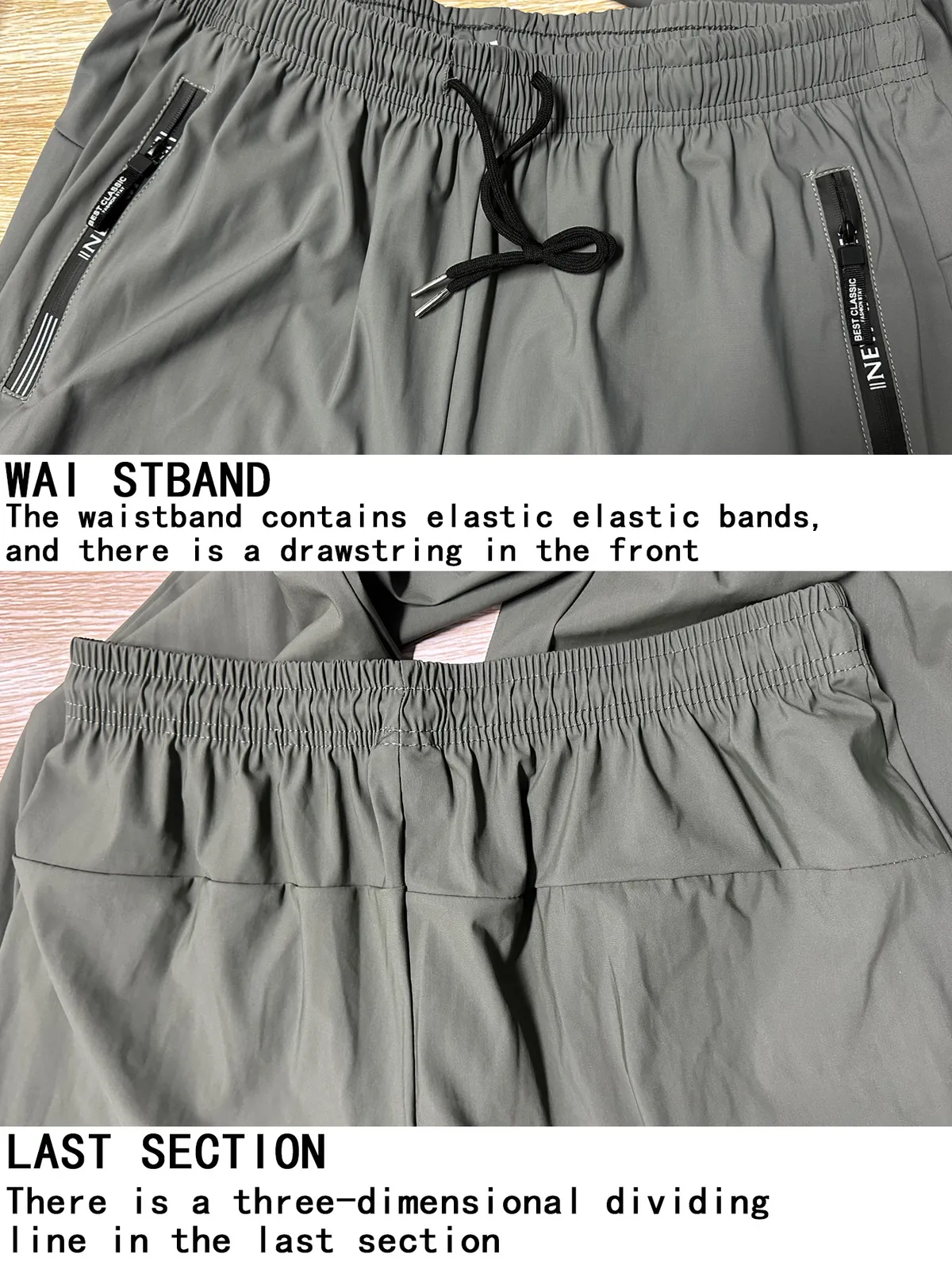 Men's Summer Lightweight Nylon Ice Silk Trousers - Breathable, Quick-Drying, Plus Size Casual Stretch Pants for Hot Weather showcase 15
