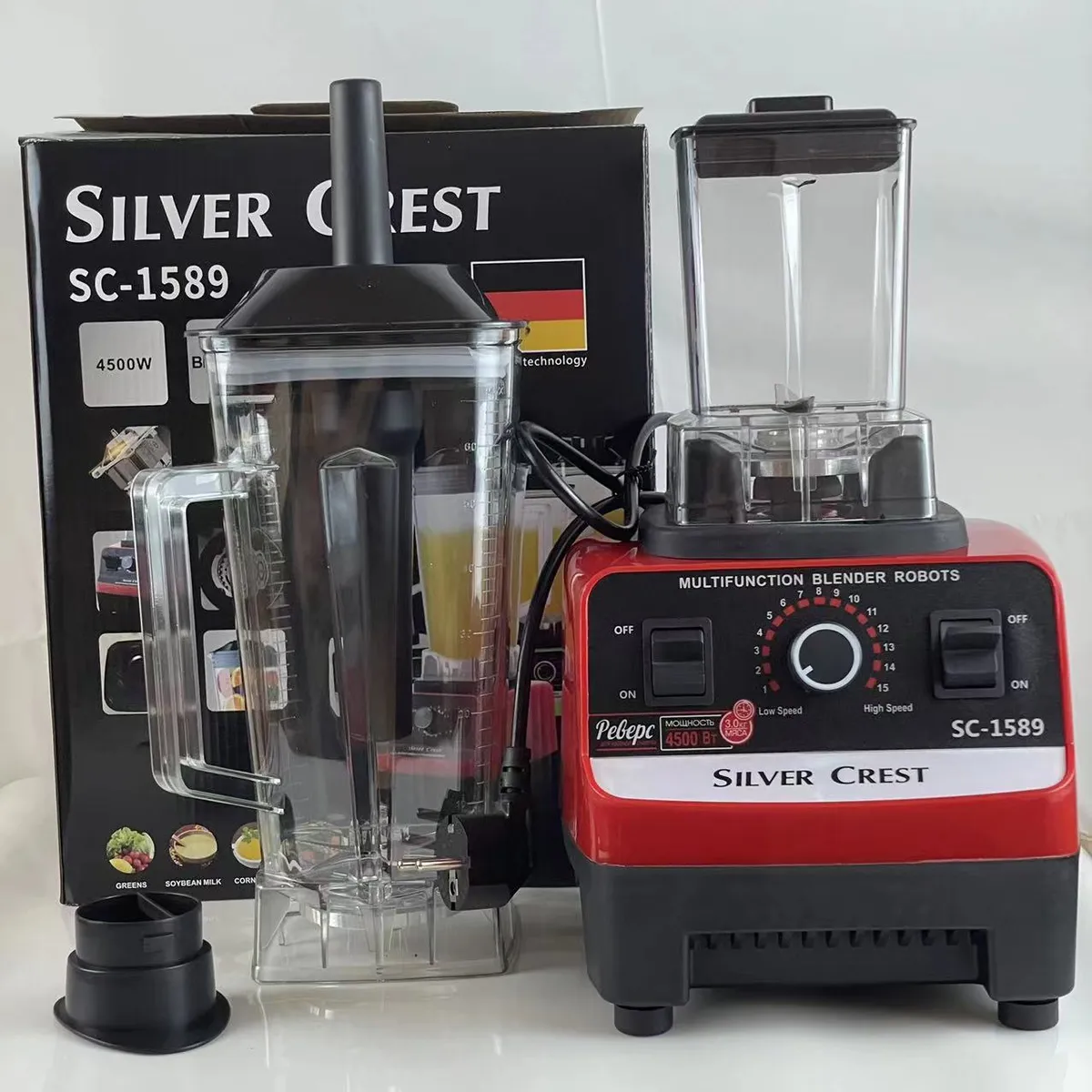 High-Power Commercial Blender Food Processor - Multi-Function Kitchen Mixer Grinder for Smoothies, Soups, and More - Perfect for Home and Restaurant Use showcase 10