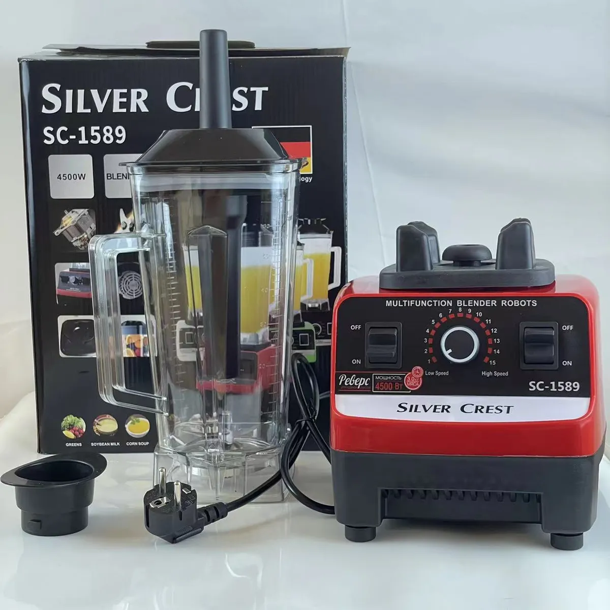 High-Power Commercial Blender Food Processor - Multi-Function Kitchen Mixer Grinder for Smoothies, Soups, and More - Perfect for Home and Restaurant Use showcase 12
