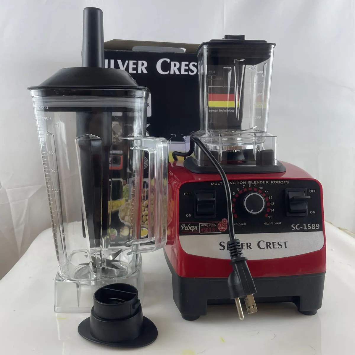 High-Power Commercial Blender Food Processor - Multi-Function Kitchen Mixer Grinder for Smoothies, Soups, and More - Perfect for Home and Restaurant Use showcase 9