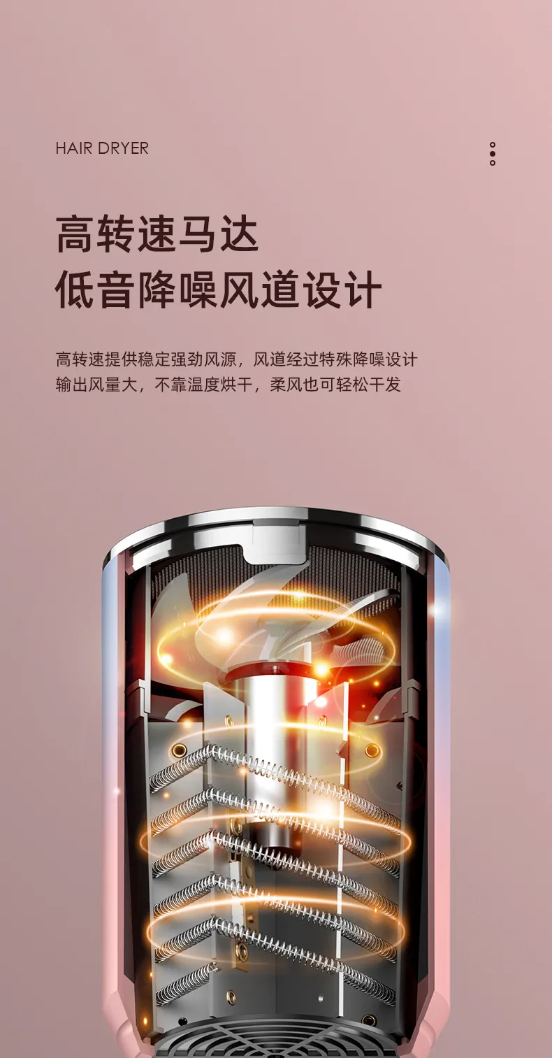 Professional Hair Dryer for Barber Shop, Home & Dormitory Use - Strong Wind, Negative Ion Technology, Hair Protection, Ideal for Students & Household showcase 11