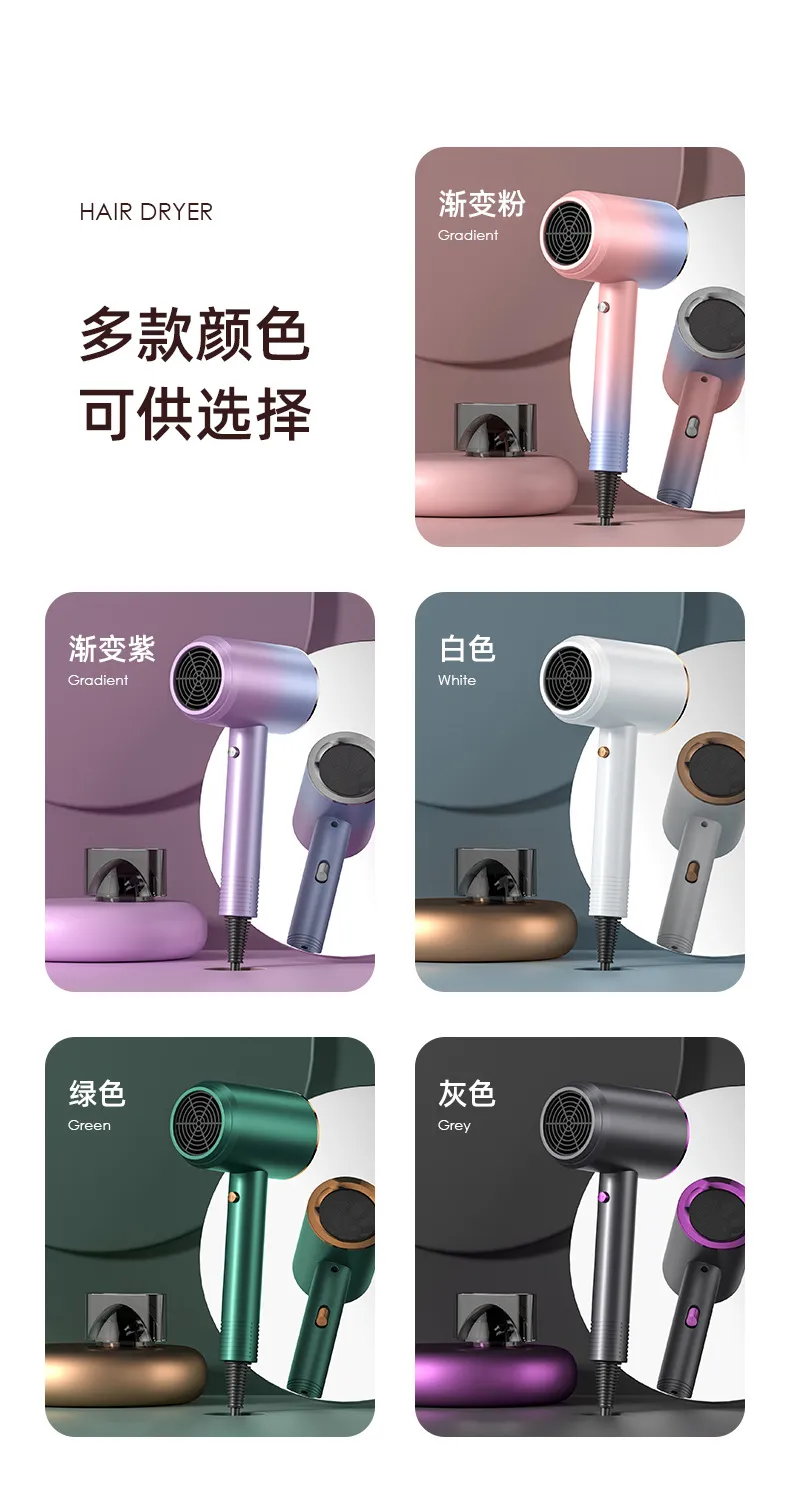Professional Hair Dryer for Barber Shop, Home & Dormitory Use - Strong Wind, Negative Ion Technology, Hair Protection, Ideal for Students & Household showcase 19