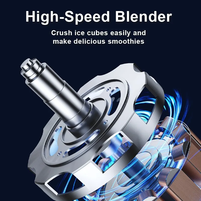 High-Power Stainless Steel Blender & Juicer - Large Capacity Smoothie Maker, Food Processor, Filter-Free Soy Milk Machine for Home Kitchen Use thumbnail 2