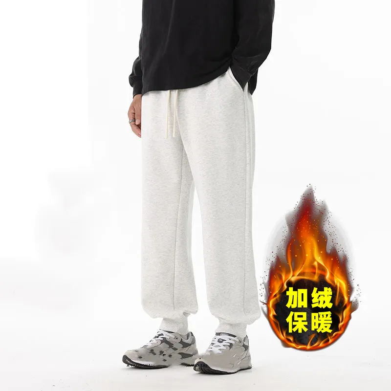 Men's Casual Straight Leg Pants - Spring/Autumn Thin Fabric, Large Size Slim-Fit Sports Trousers, Korean Style Trendy Loose Long Pants for Men showcase 18