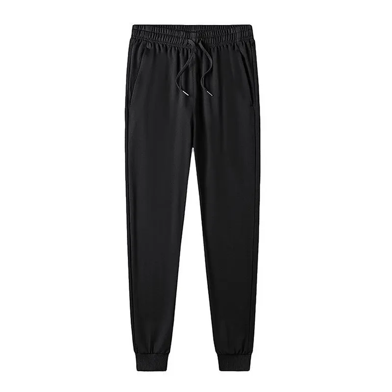 Men's Casual Straight Leg Pants - Spring/Autumn Thin Fabric, Large Size Slim-Fit Sports Trousers, Korean Style Trendy Loose Long Pants for Men thumbnail 5