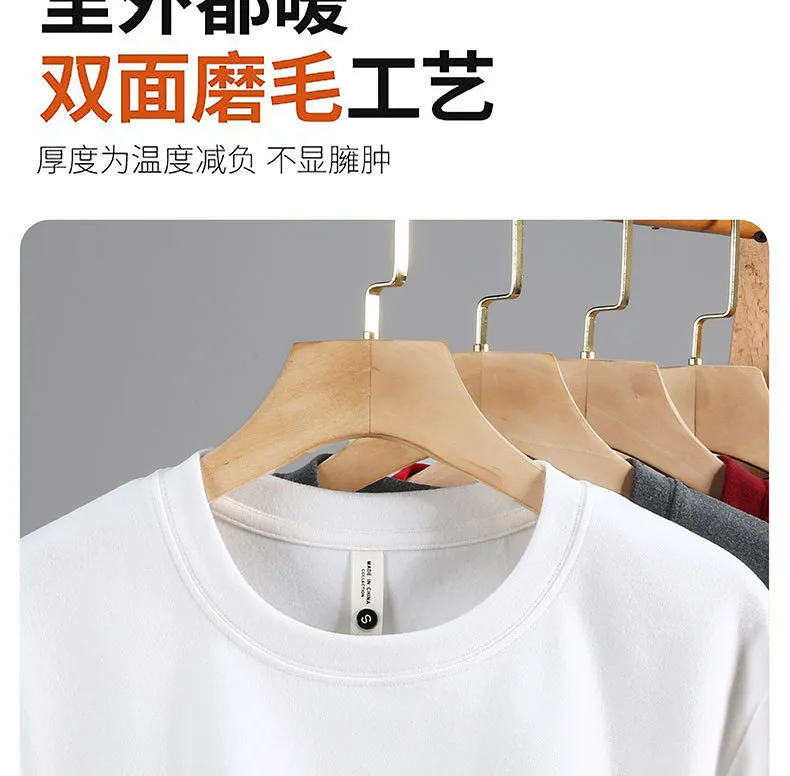 Women's Velvet Short Sleeve T-Shirt - Double Sided Thickened Warm Slim Fit Round Low Neck Trendy Top for Layering showcase 11