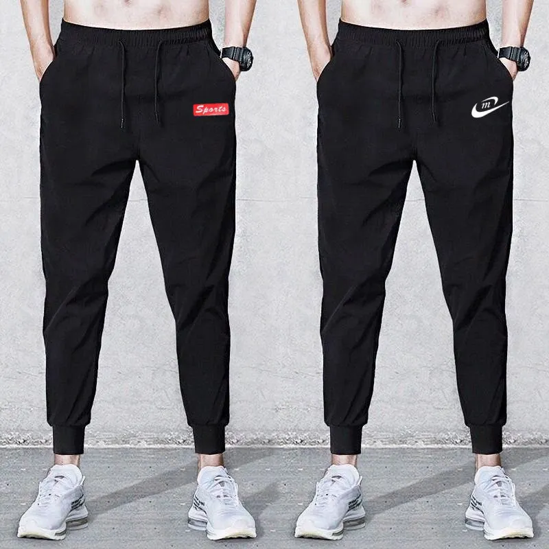 Men's Casual Sports Pants Loose Fit Korean Fashion Black Ankle Harem Pants Spring and Autumn Trousers Wholesale thumbnail 1