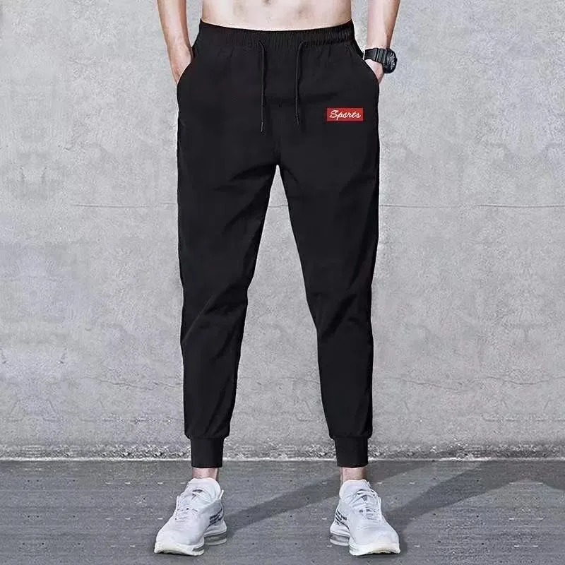 Men's Casual Sports Pants Loose Fit Korean Fashion Black Ankle Harem Pants Spring and Autumn Trousers Wholesale thumbnail 3