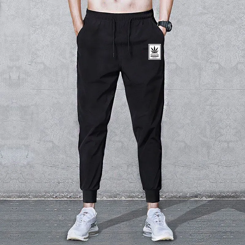Men's Casual Sports Pants Loose Fit Korean Fashion Black Ankle Harem Pants Spring and Autumn Trousers Wholesale thumbnail 2