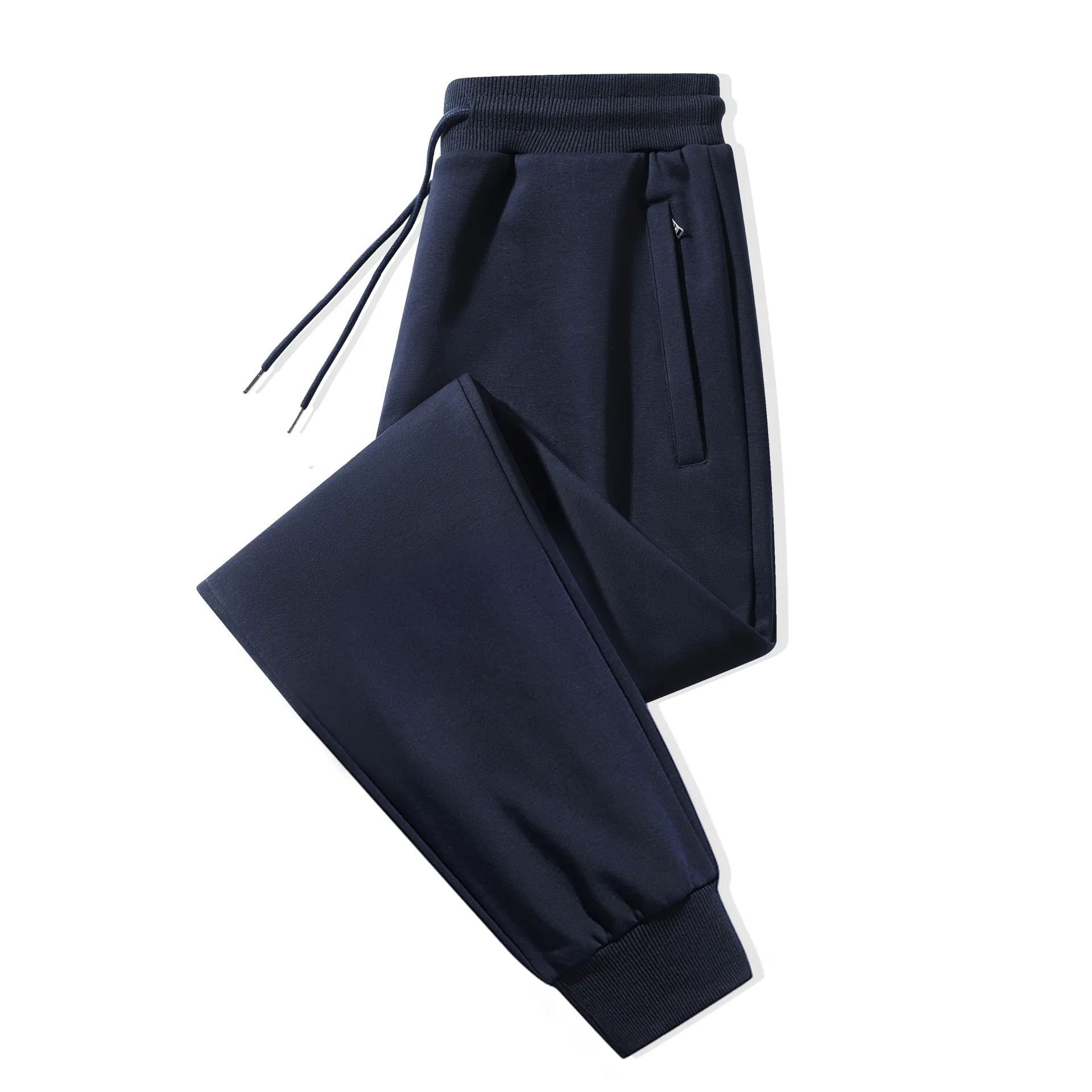 Men's Cotton Sweatpants Casual Sports Pants Loose Fit Straight Leg Joggers Versatile Plus Size Long Trousers for Spring Autumn thumbnail 6