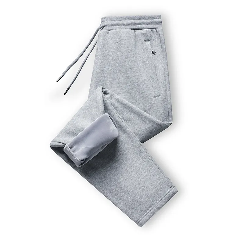 Men's Cotton Sweatpants Casual Sports Pants Loose Fit Straight Leg Joggers Versatile Plus Size Long Trousers for Spring Autumn thumbnail 8