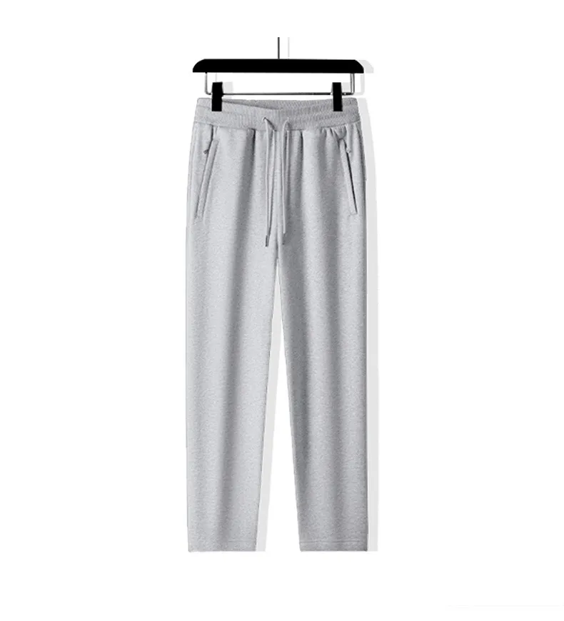 Men's Cotton Sweatpants Casual Sports Pants Loose Fit Straight Leg Joggers Versatile Plus Size Long Trousers for Spring Autumn showcase 14