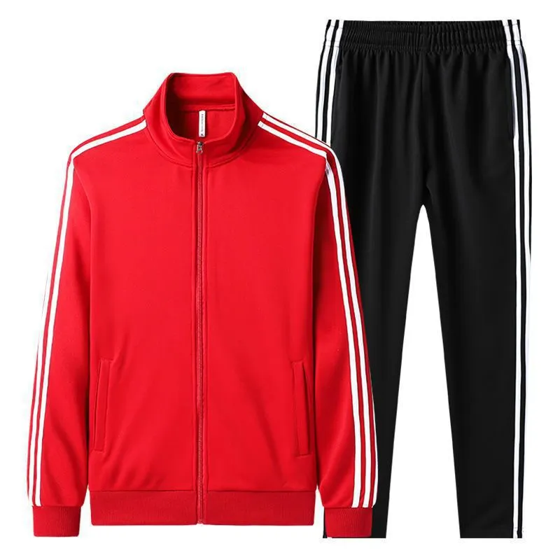 Men's Casual Tracksuit Set - Stand Collar Cardigan Sweatshirt & Loose Fit Pants - Trendy Versatile Couple Style - Spring/Autumn Sportswear thumbnail 7