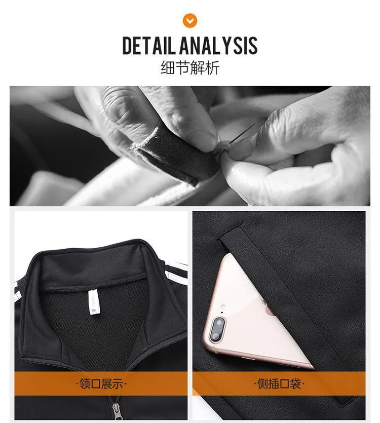 Men's Casual Tracksuit Set - Stand Collar Cardigan Sweatshirt & Loose Fit Pants - Trendy Versatile Couple Style - Spring/Autumn Sportswear showcase 7