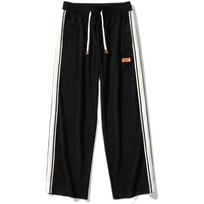 Men's Corduroy Pants Spring Autumn Casual Loose Fit Straight Wide Leg Trousers Fashionable Sports Pants for Boys and Young Men thumbnail 5