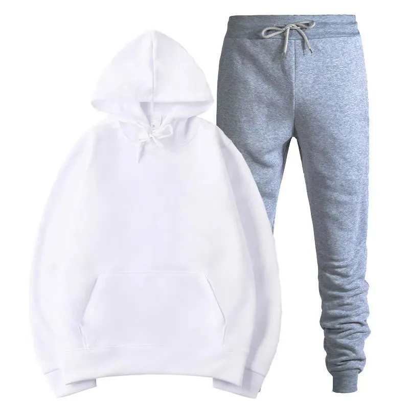 Men's Fleece Hoodie Sweatshirt Suit - Casual Pullover Tracksuit for Sports & Fashion - Cross-Border Export Quality showcase 12