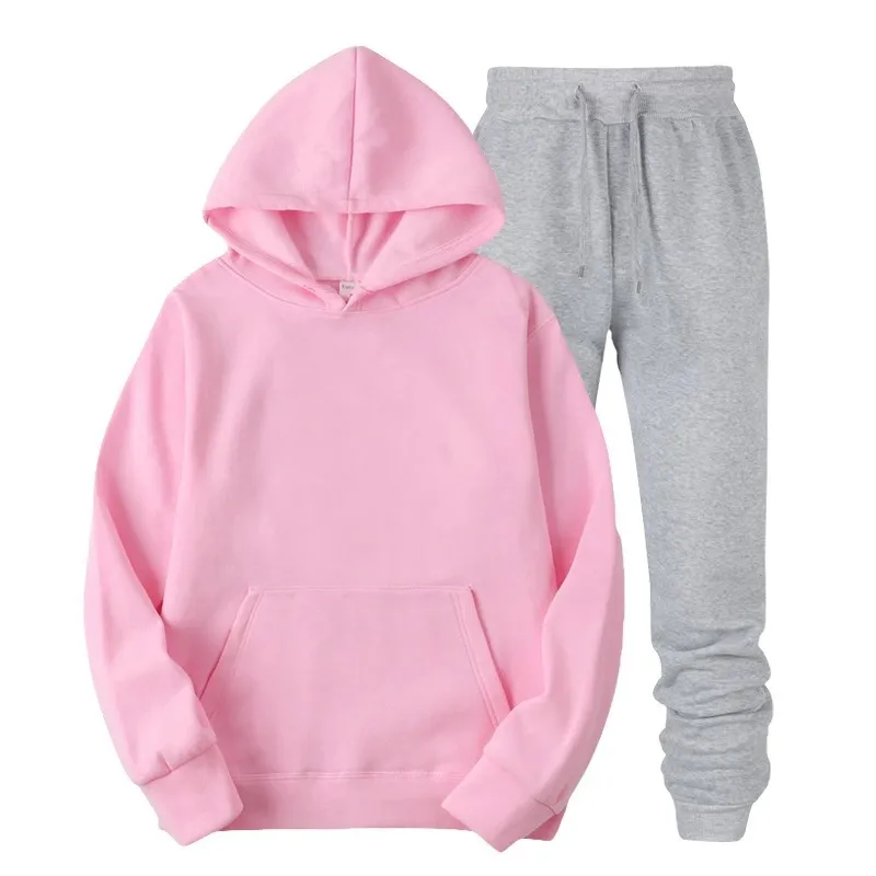 Men's Fleece Hoodie Sweatshirt Suit - Casual Pullover Tracksuit for Sports & Fashion - Cross-Border Export Quality showcase 15