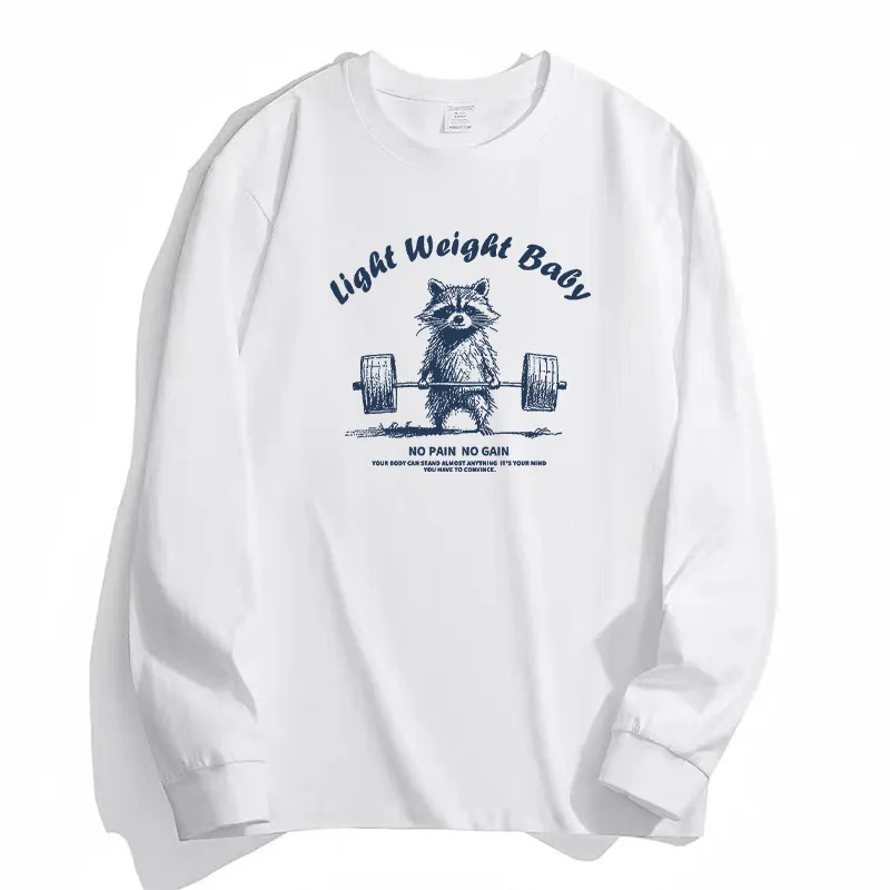 Men's Long Sleeve T-Shirt American Autumn Pure Cotton Inner Wear Trendy Versatile Bottoming Shirt Oversized Casual Top showcase 7