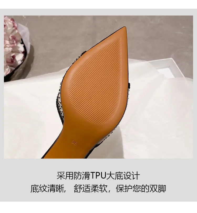 Women's Sexy Pointed Toe High Heel Slippers - Summer Fashion Stiletto Sandals for Ladies showcase 12