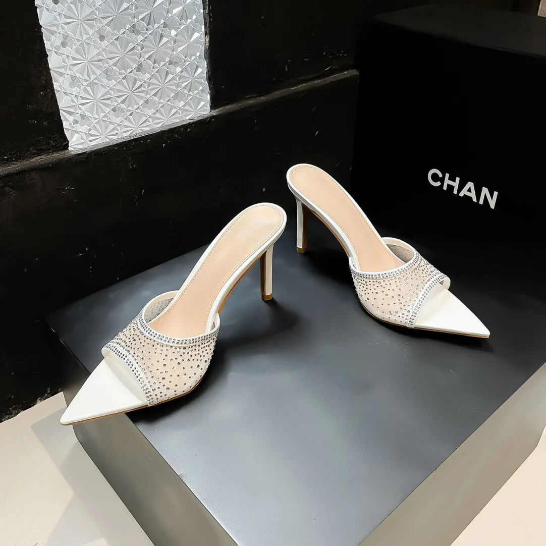 Women's Sexy Pointed Toe High Heel Slippers - Summer Fashion Stiletto Sandals for Ladies showcase 14
