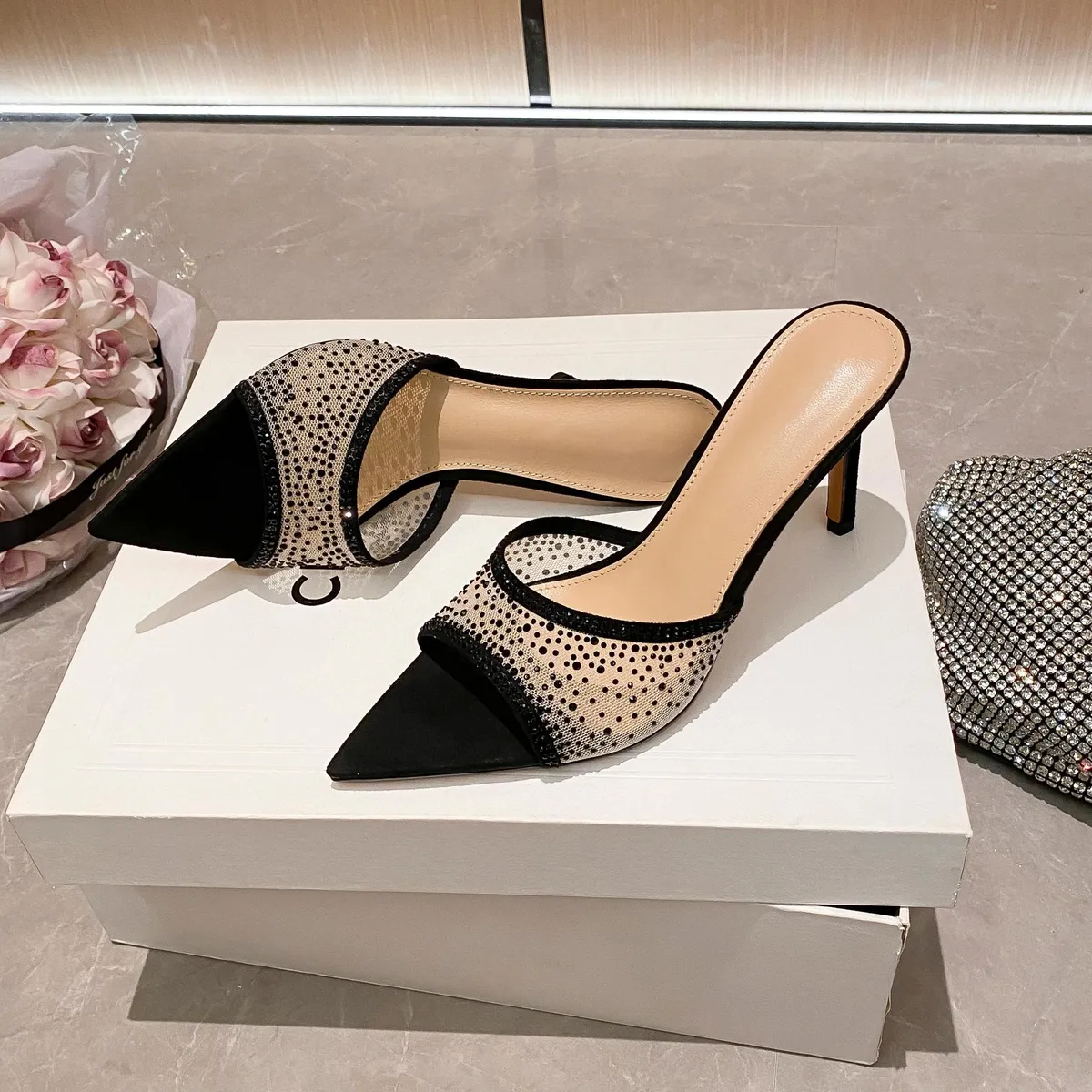 Women's Sexy Pointed Toe High Heel Slippers - Summer Fashion Stiletto Sandals for Ladies showcase 15
