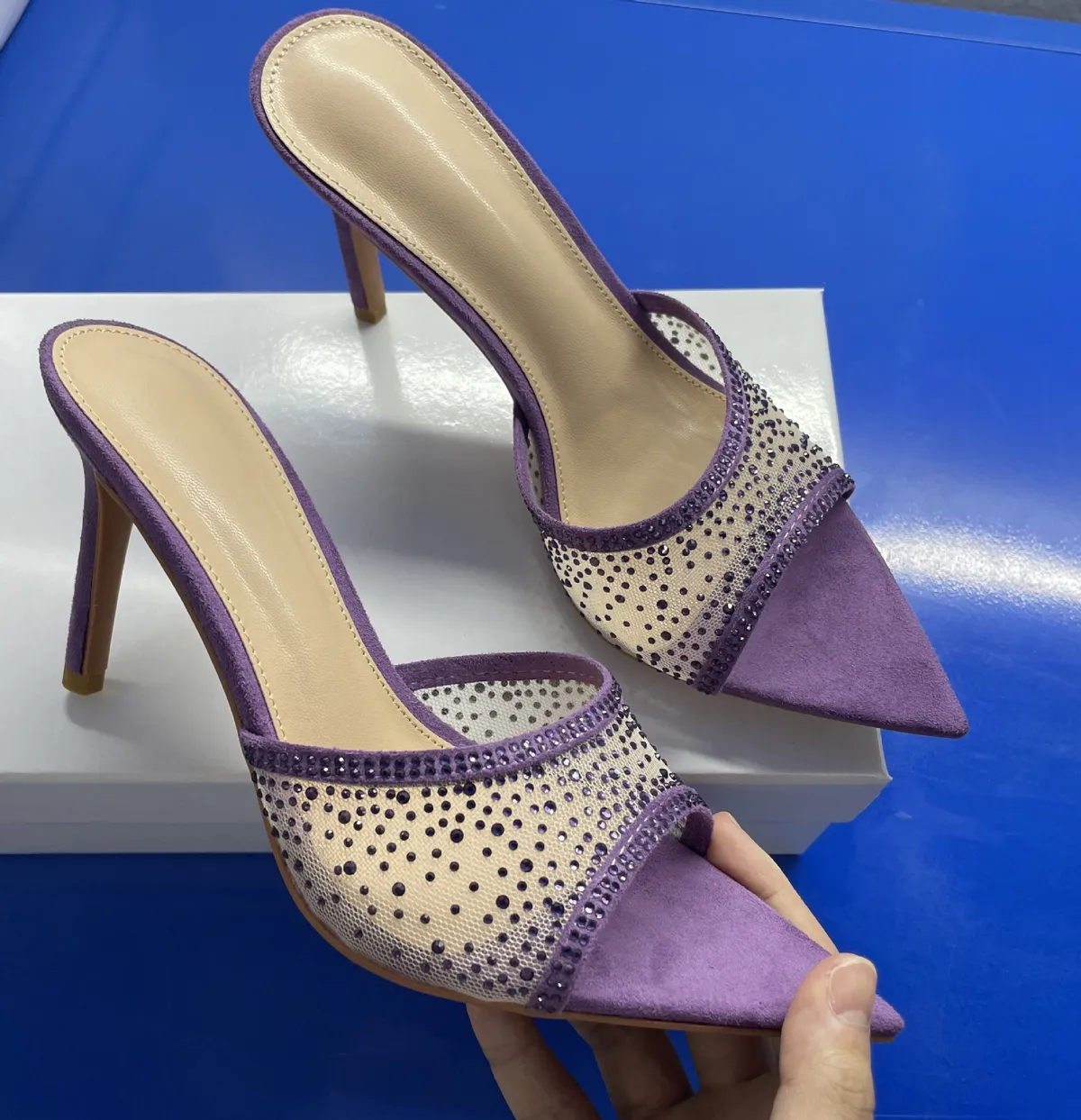 Women's Sexy Pointed Toe High Heel Slippers - Summer Fashion Stiletto Sandals for Ladies showcase 6