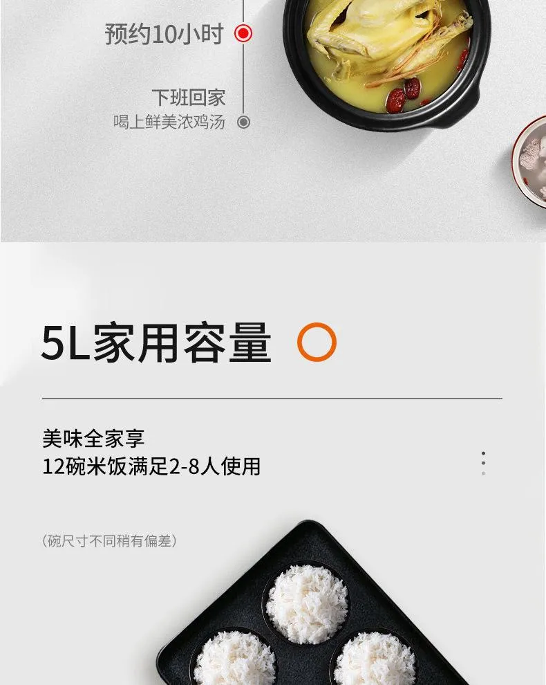5L Smart Rice Cooker for Southeast Asia & Africa - Multi-Functional Household Electric Rice Cooker for Cooking Rice, Porridge, Soup showcase 10