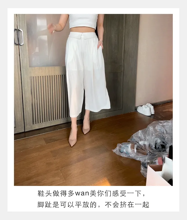 Women's Pointed Toe High Heels Stilettos Genuine Sheepskin Leather Red Bottom Court Shoes Comfortable Slip-On Dress Pumps for Work Party Wedding showcase 5